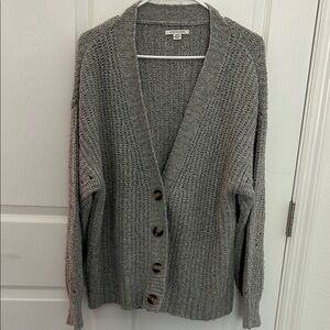 American Eagle Outfitters Charcoal Cardigan